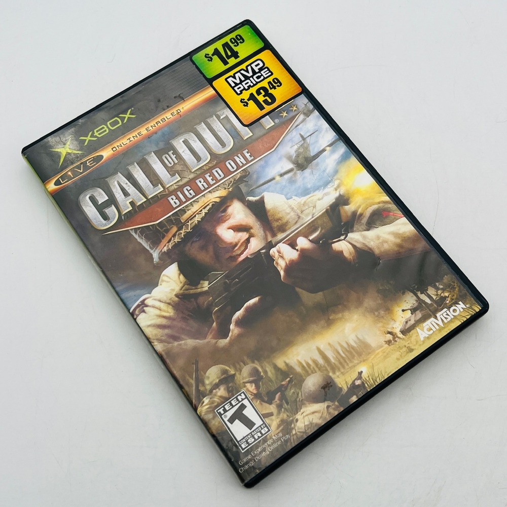 Call of Duty 2 Big Red One Original Xbox Video Game Activision 2005 1st Infantry